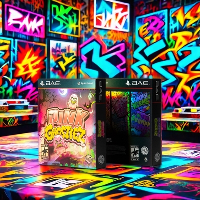 Bestellung akzeptiert Holographische leuchtende UV-Folien Laserkarten Papierbox Silber mit Goldstempel