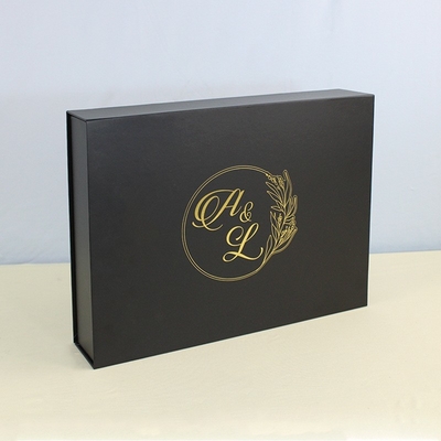 kaufen Custom Luxury Packaging Box Custom Logo Druck Schwarze starre magnetische Geschenkboxen mit Magnetverschlussdeckel online manufacture
