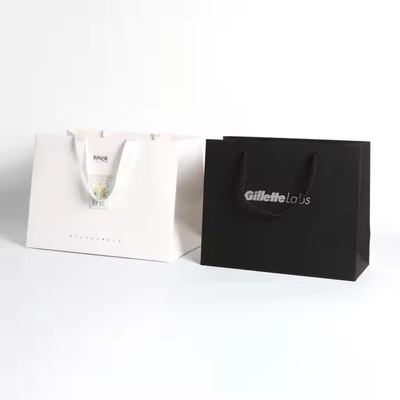 kaufen Anpassungsfähige Logo-Packungsbeutel aus Papier mit Seidenbandgriff online manufacture