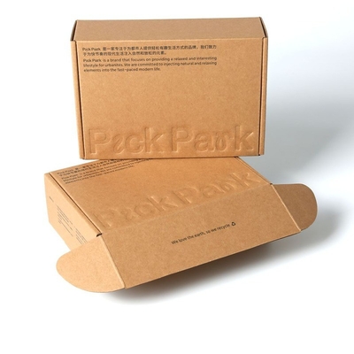 kaufen CMYK Braune Kraftpapierbox Kleidung Mailer Versandverpackung mit Aufstrichen online manufacture