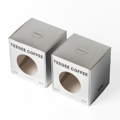 kaufen Quadratische Karton Auto Lock Kaffeepakete mit Cycle-Fenster Custom Dicke online manufacture