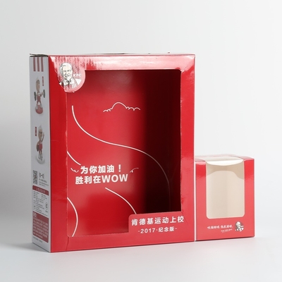 kaufen OEM ODM 4x4x5 Zoll Gerade Tuck End Box Beschichtete Papierverpackungskiste Für KFC Lebensmittel online manufacture
