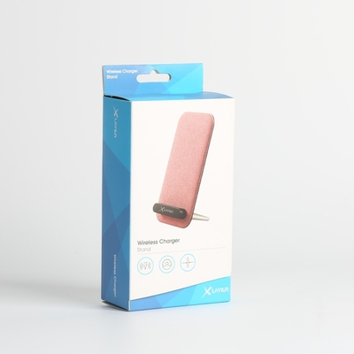 kaufen Beschichtetes Papier Ober- und Unterseite Rückwärtsschleife Weiße Schachtel für Karton drahtloses Ladegerät Geschenkverpackung in CMYK-Farbe online manufacture