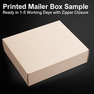 kaufen Printed Mailer Box Sample Ready in 1-5 Working Days with Zipper Closure online manufacture