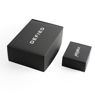 Luxuskartonboxen schwarze Wellpappe Versandboxen Verpackung für kleine Unternehmen