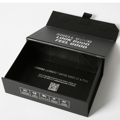 Magnetische Kartonschachtel mit Band, Magnetverpackungskisten in Buchform