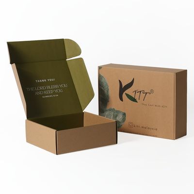 Umweltfreundliches, benutzerdefiniertes Logo, gedruckt, biologisch abbaubares Kraftpapier, Verpackung, Mailerbox