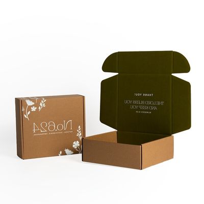 Anpassungsgröße akzeptiert Umweltschonende braune Handwerkspapierboxen mit Doppeldruck