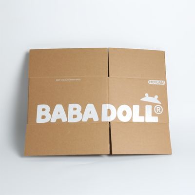 Quadratische weiße Tinte Kraft Wellkarton, Kraftbox-Mailer für leichte Güter