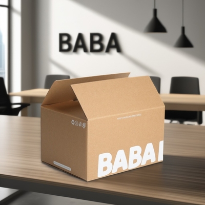 Weiße Tinte Verpackung Kraft Wellpappe Versandkartons für Parfümgeschenke