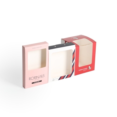 Papier Geschenkbox mit PVC Fenster Tuck End Boxen Vollfarbdruck Kleines Geschenkboxen