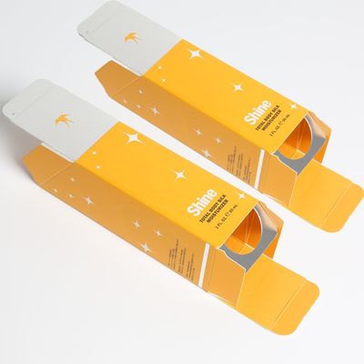 Custom Logo Kleinunternehmen Verpackung Elfenbeinkartonboxen Schmuck Tuck Endbox Verpackung