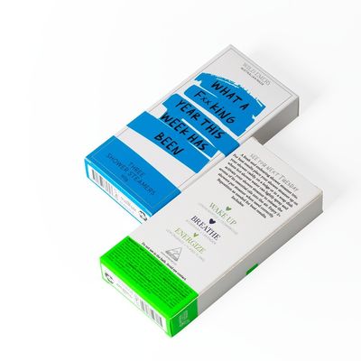 Custom Logo Rosa beschichtetes Papier Tuck End Box für Papier Dusche Dampfverpackung