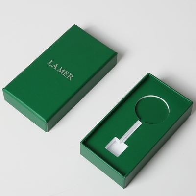 Raffinierte Quadratgraue Kartonpapier Luxus-Box Verpackung mit Deckel und Basis Design