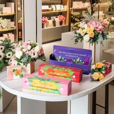 Custom Paper Gift Box Doppelseitige Druckkunst Beschichtet Skin CareTuck End Papierbox für Dampfer