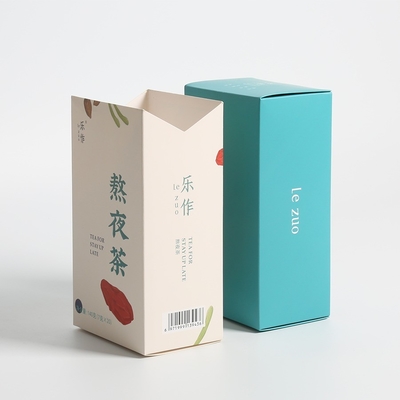 Papier Tuck Top Green Tea Verpackungskiste, Autolock Bodenboxen CMYK 4 Farbdruck