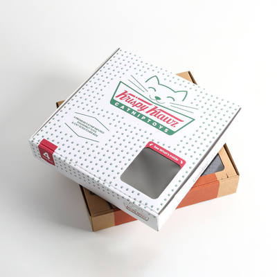 Gewalzte Pizza-Boxen Pizza-Stil Kartonboxen für schnelle sichere Produkte Versand