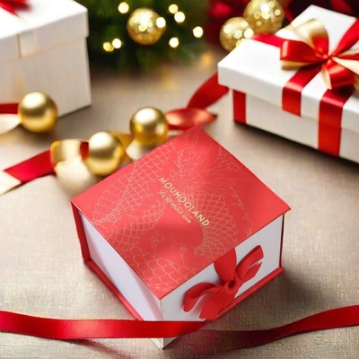 Gold-Hotstempel starre Pappe Kosmetik Geschenkbox Verpackung Buchförmig Klappform
