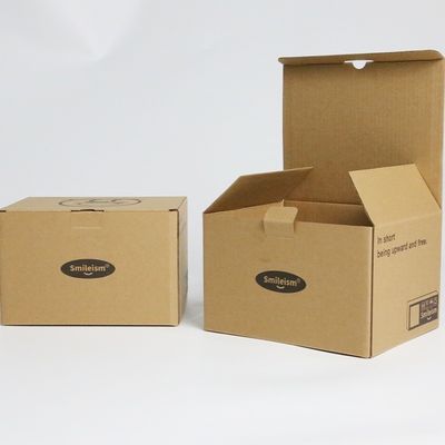 Braune Handwerk Wimpernbox kundenspezifische Gesichtsmaske Verpackungskiste für kleine Gegenstände