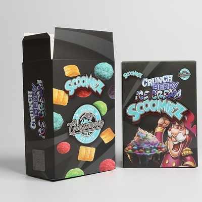 Custom Leichtgewicht Papier Snacks Verpackungskiste mit gerade Tuck End Design